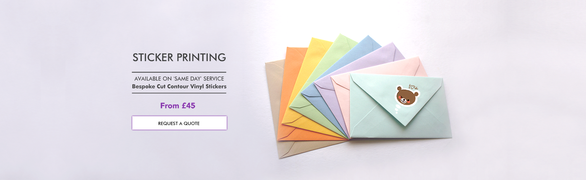 Fast, same day, sticker printing in London Printpal London