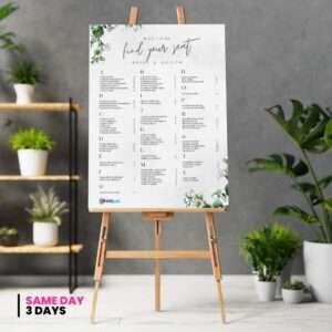 seating plan board for wedding