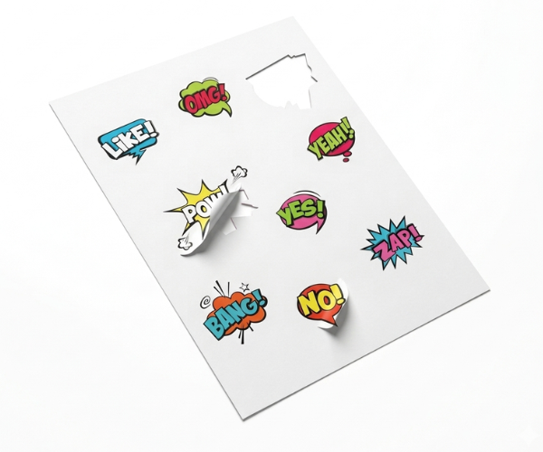 Sheet label printing in London — easy peel custom label sheets