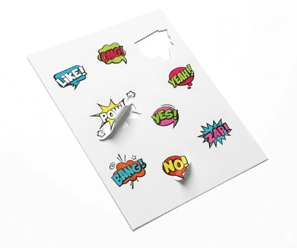 Sheet label printing in London — easy peel custom label sheets