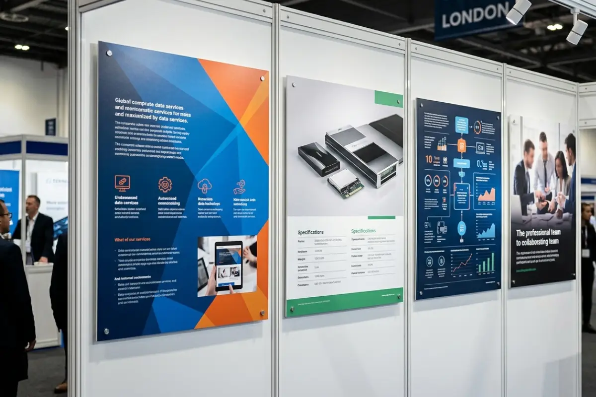Printed exhibition panels and display boards in London