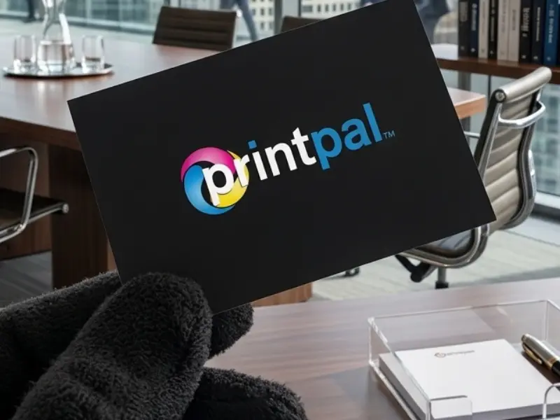 Soft-touch laminated business cards printed by Printpal London